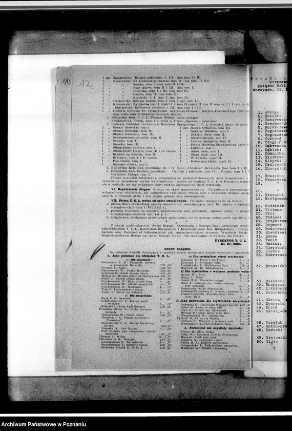 image.from.unit.number "Statut, sprawozdania, okólniki"