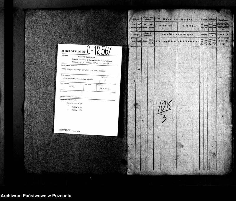 image.from.unit.number "Duplikat der Geborenen, Getrauten, Verstorbene"