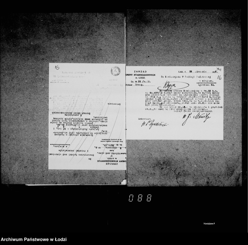 Obraz 18 z jednostki "Akta dotyczące synagogi przy ul. Wolborskiej nr 20"