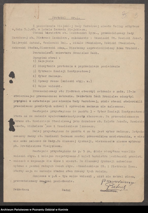 image.from.unit.number "Protokoły posiedzeń [Miejskiej Rady Narodowej]"