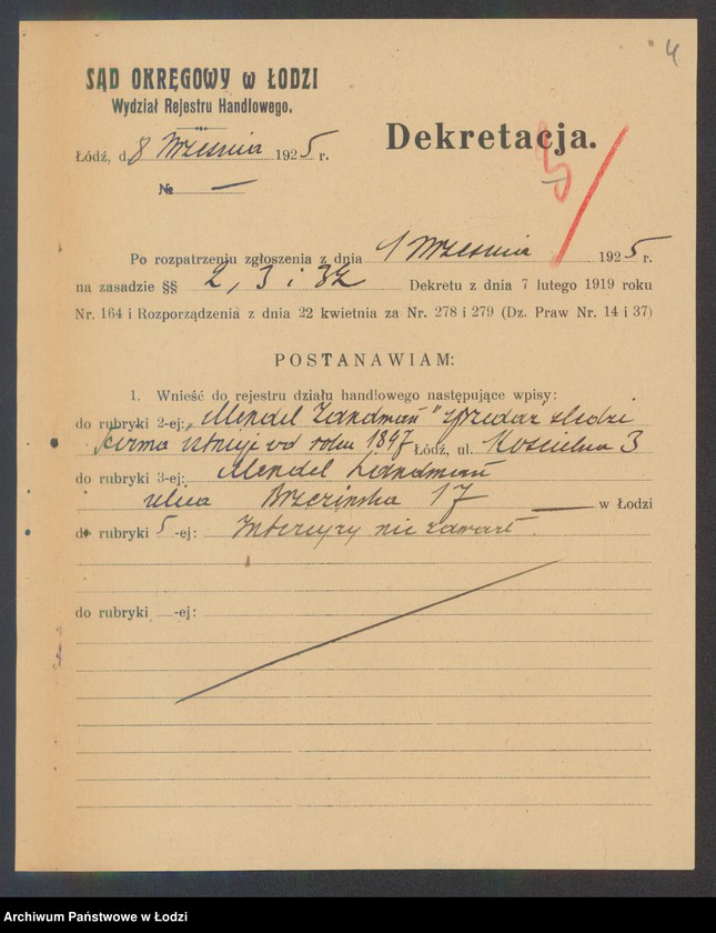 Obraz 6 z jednostki "Mendel Zandman- sprzedaż śledzi"