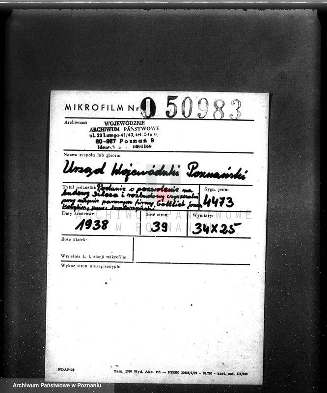 image.from.unit.number "Podanie o pozwolenie na budowę silosa i rozbudowy czyszczarni przy młynie parowym firmy Gottlieb Jonas, Kobylin, pow. krotoszyński"