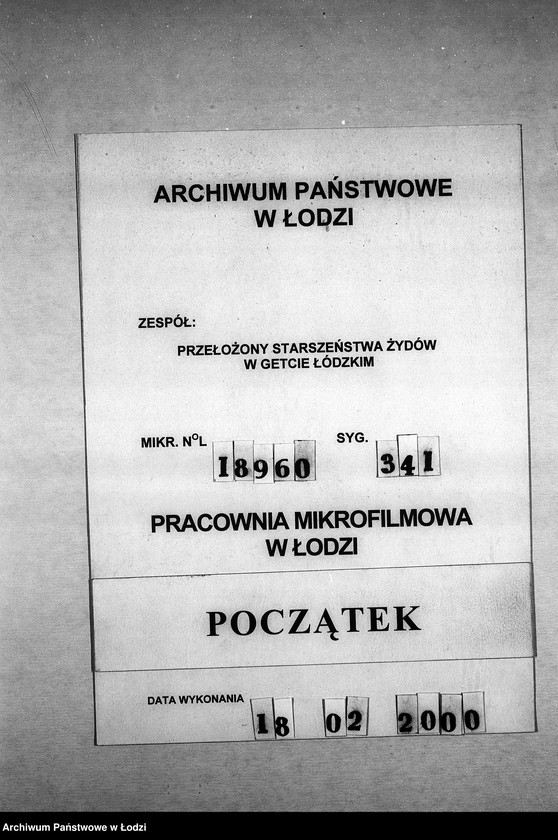 Obraz 1 z jednostki "[Korespondencja Komendy z policją niemiecką oraz rewirami gettowymi na temat różnych wydarzeń w getcie]"