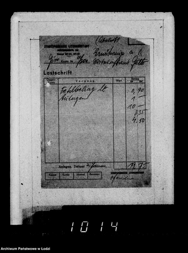 Obraz 5 z jednostki "Bankkonto nr 700"