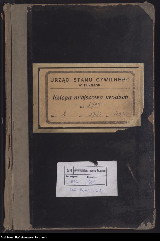 Obraz 2 z jednostki "Księga miejscowa urodzeń tom VIII"
