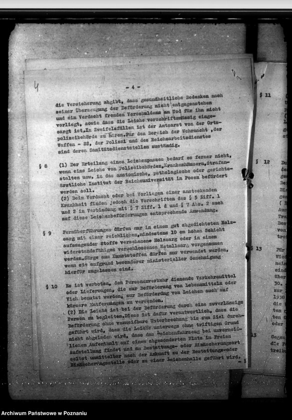 Obraz 7 z jednostki "Leichenwesen. Genuss von Äther. Ungenügend begrabene Leichen polnischer Soldaten. Feuerbestattungsverein"