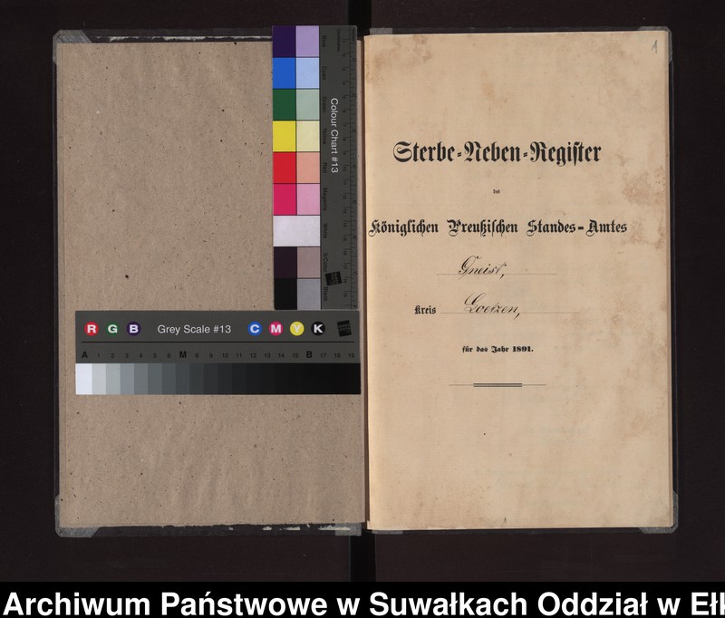 image.from.unit.number "Sterbe-Neben-Register des Königlichen Preussischen Standes-Amtes Gneist Kreis Loetzen"