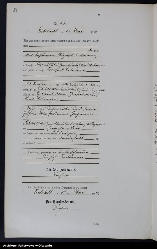 image.from.unit.number "Sterbe-Neben-Register Nr 1 - 42"
