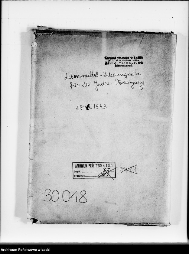 Obraz 4 z jednostki "Lebensmittel-Zuteilungssätze für die Juden-Versorgung"