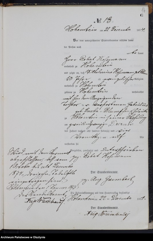 image.from.unit.number "Sterbe-Neben-Register Nr 1 - 13"