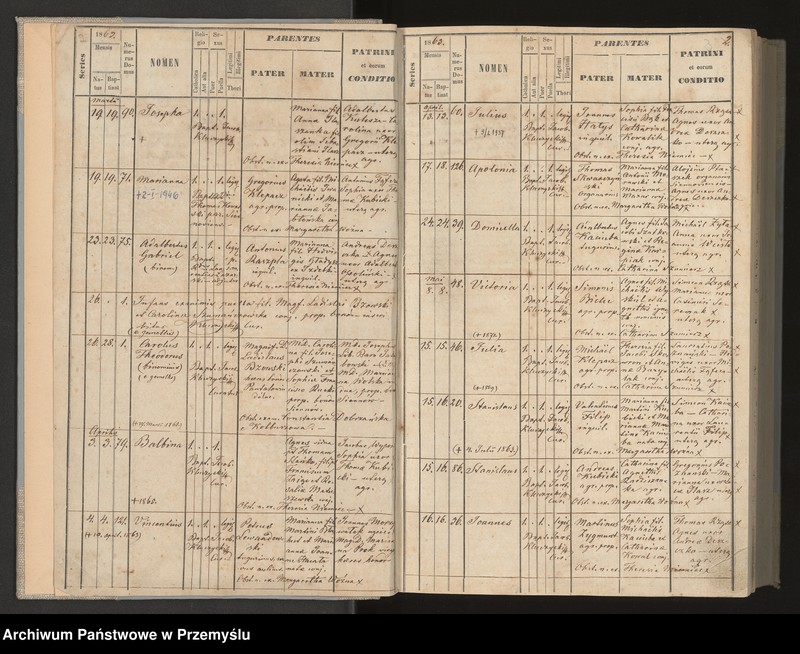 image.from.unit.number "Księga urodzeń, małżeństw i zgonów dla miejscowości Pantalowice"