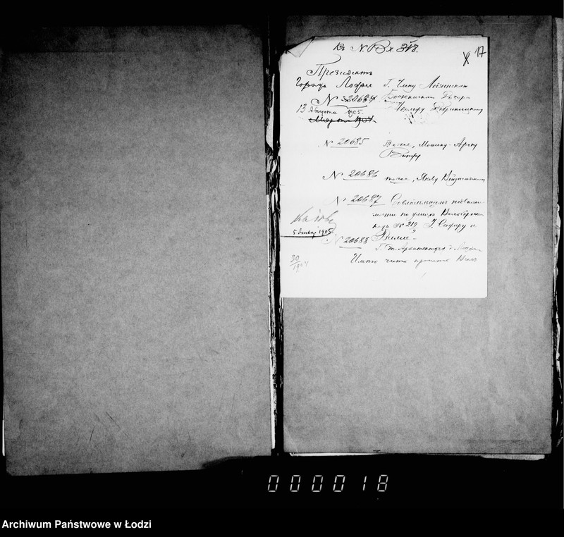 image.from.unit.number "Ob ustrojstve ul. Wschodnej ot r[eki] Ludki do Vol´borskoj"