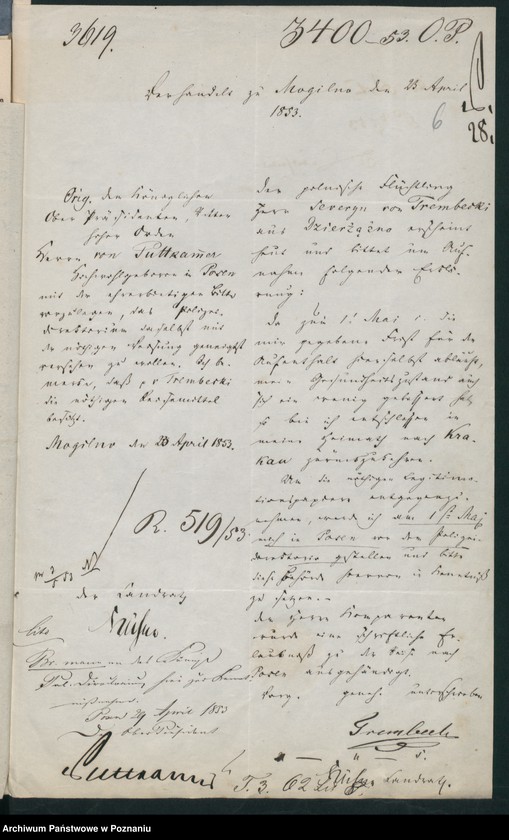 Obraz 10 z jednostki "A. betr. den österreichischen Untertan Seweryn von Trembicki"