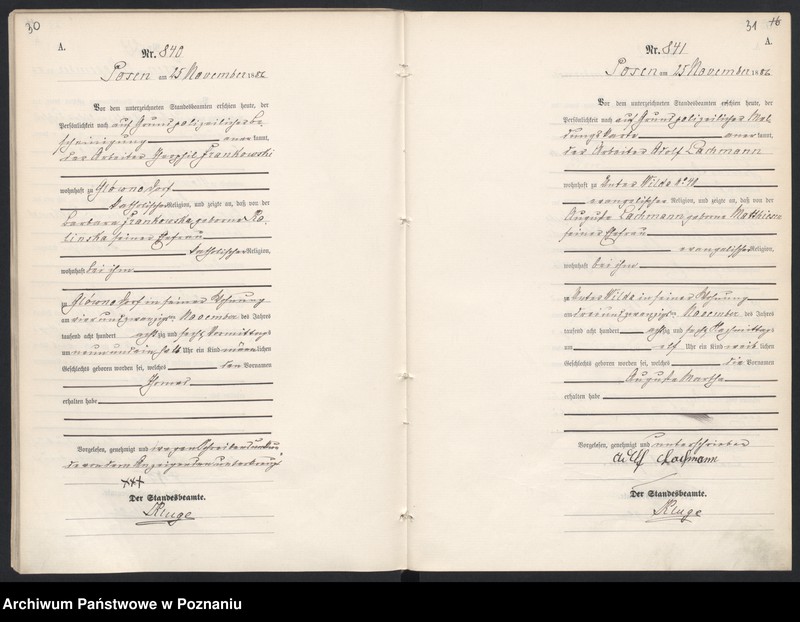 Obraz 19 z jednostki "Księga urodzeń t. III"