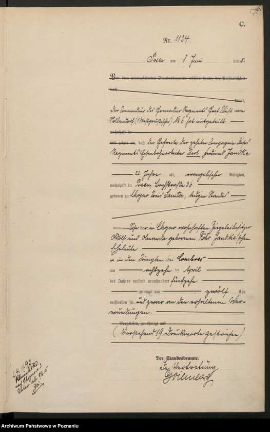 Obraz 9 z jednostki "Księga miejscowa zgonów tom III [Rejestr główny zgonów]"