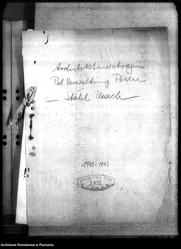 Obraz 4 z jednostki "Architekten - Vertrag - Polizeiverwaltung Posen"