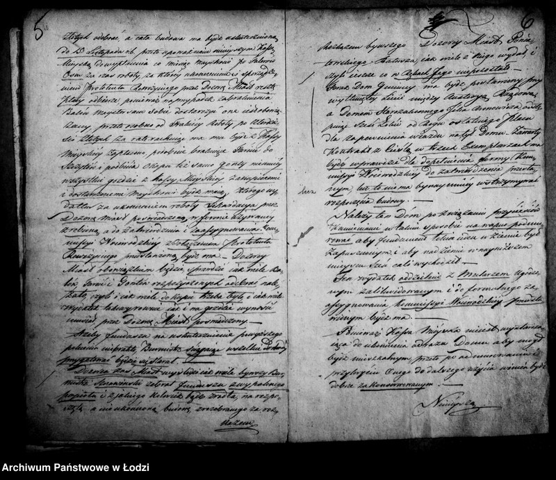 Obraz 10 z jednostki "Akta tyczące się budowy II-ego ratusza w mieście Łodzi"