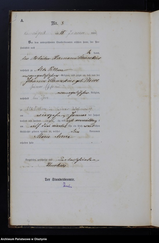 image.from.unit.number "Geburts-Haupt-Register Nr 1 - 199"