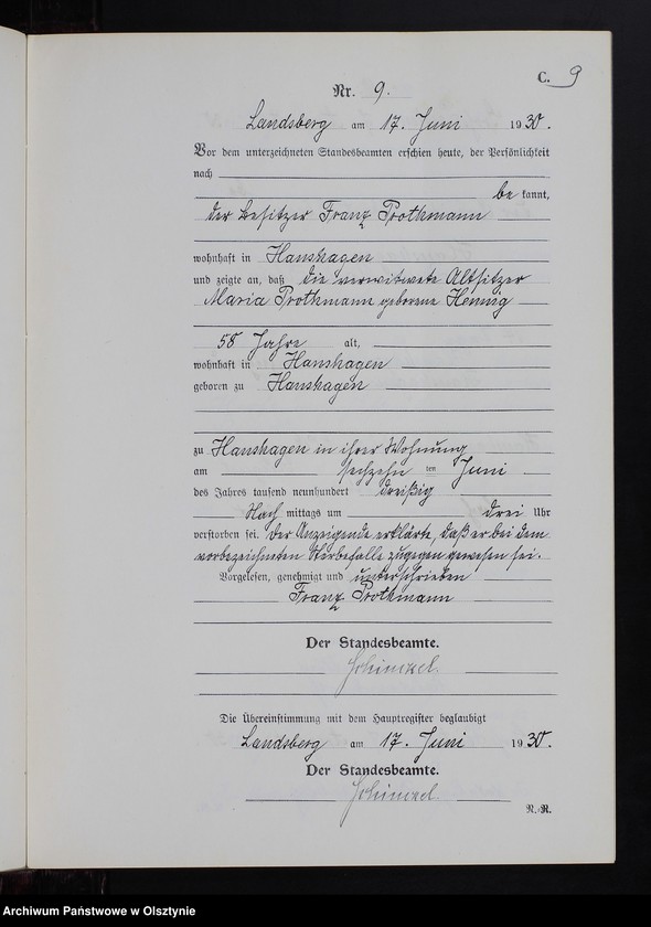 image.from.unit.number "Sterbe-Neben-Register Nr 1 - 18 [ Księga zgonów - wtóropis ]"