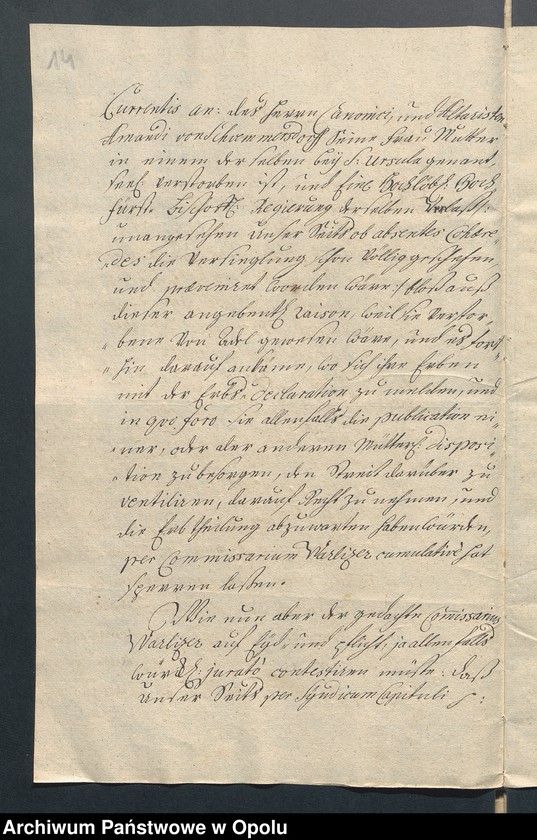 image.from.unit.number "Korespondencja między urzędem biskupim a Fundacją Kolegiaty św. Jakuba w Nysie [Ekstrakty dokumentów z 1477 i 1660 r.]"