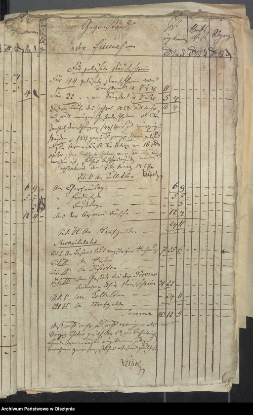 image.from.unit.number "Passenheimsche Land Armen-Cassen-Rechnung"