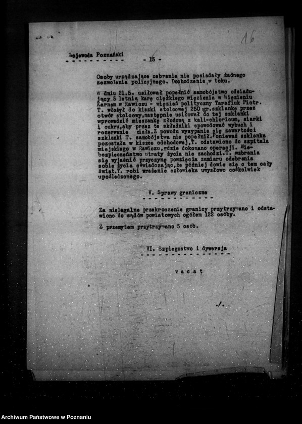 Obraz 20 z jednostki "Sprawozdania okresowe ze stanu bezpieczeństwa za miesiąc maj i czerwiec 1931 r. nr 18-19"