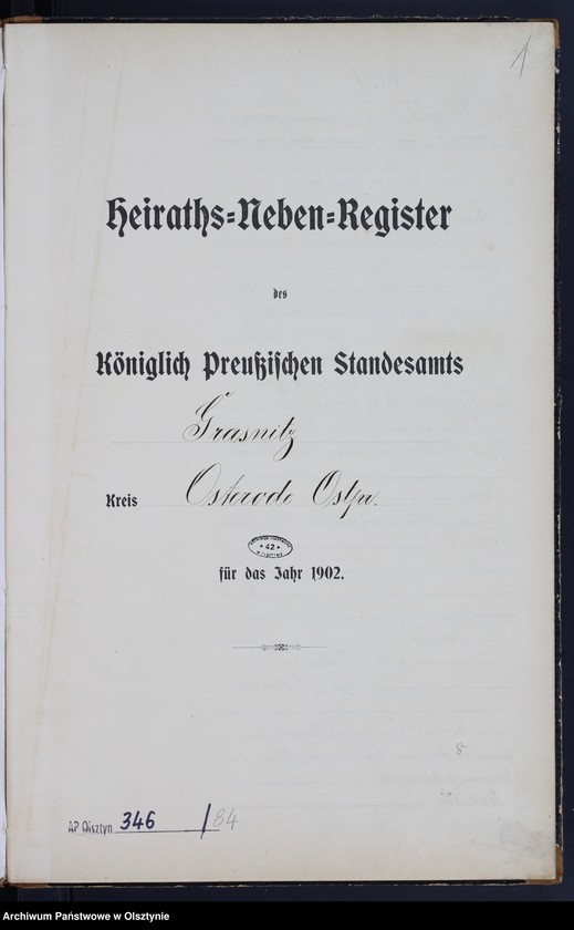 image.from.unit.number "Heiraths-Neben-Register Nr 1 - 14"