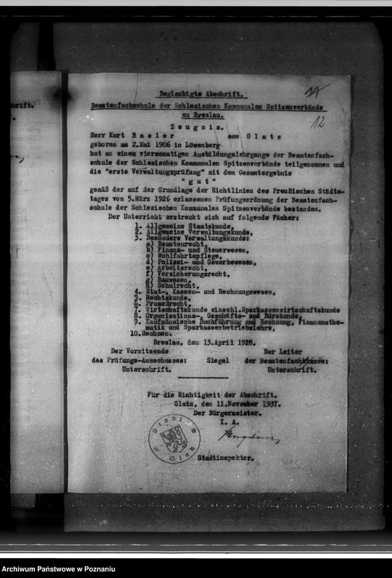 Obraz 17 z jednostki "Bewebungen um Amtskommissarstellen"