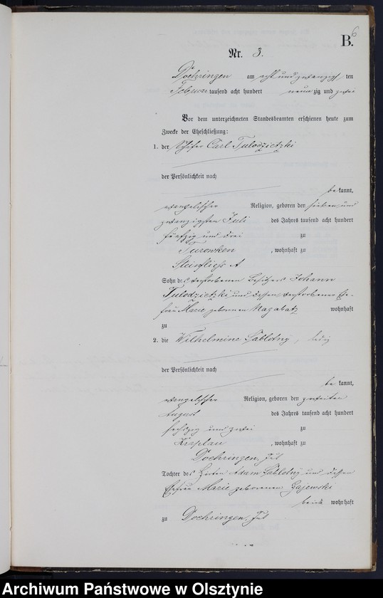 image.from.unit.number "Heiraths-Neben-Register Nr 1 - 16"