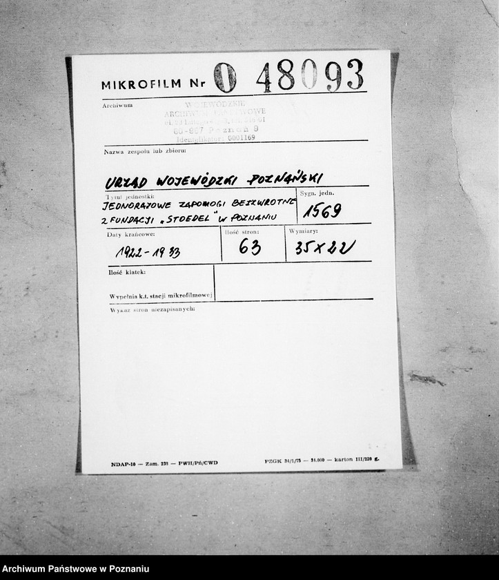 Obraz 2 z jednostki "Jednorazowe zapomogi bezzwrotowe z fundacji,,Stroedel" w Poznaniu"