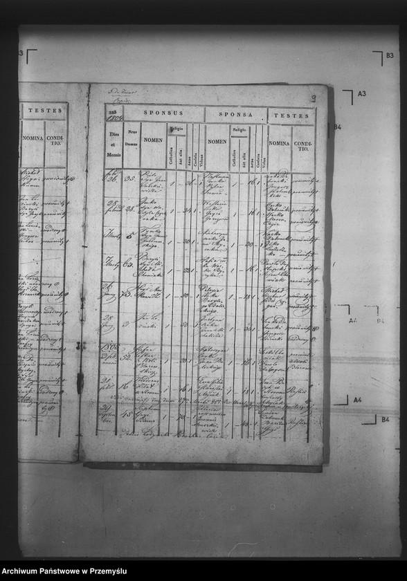 Obraz 13 z jednostki "[Kopie ksiąg metrykalnych parafii Zwór z filią Wola Błażowa (dekanat Podbuż)]"