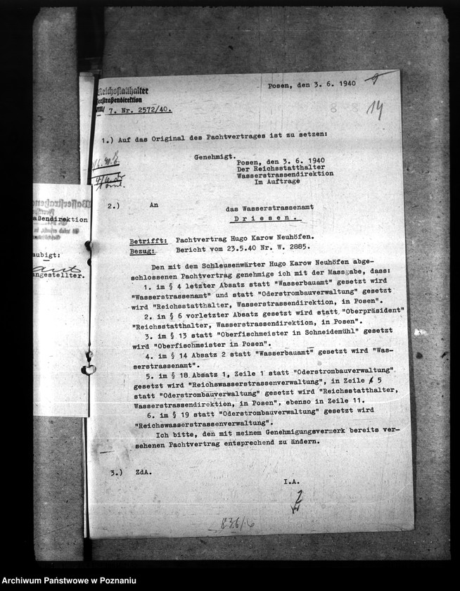 Obraz 20 z jednostki "Dzierżawienie gruntów należących do Dyrekcji Dróg Wodnych"