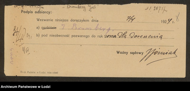 Obraz 10 z jednostki "Joel Bromberg – sprzedaż konferkcji męskiej i damskiej"