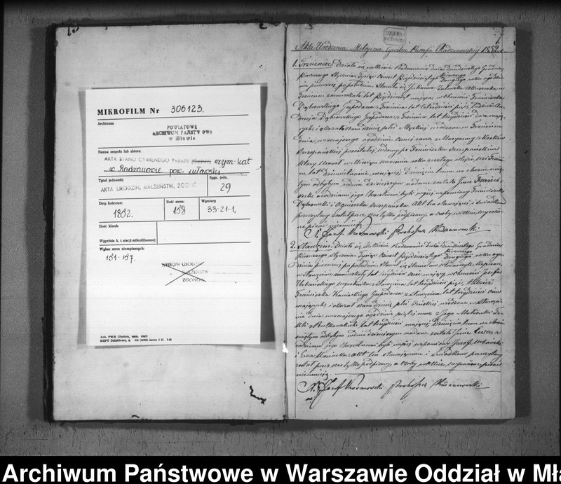 image.from.unit.number "Akta urodzeń, małżeństw i zgonów"