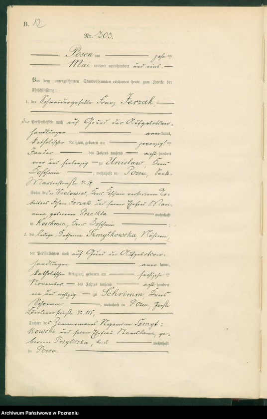 Obraz 15 z jednostki "[Księga małżeństw t. II]"