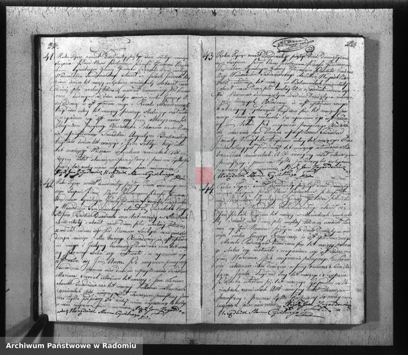 image.from.unit.number "[Duplikat akt urodzeń, małżeństw i zgonów parafii rk Głowaczów za 1825 r.]"