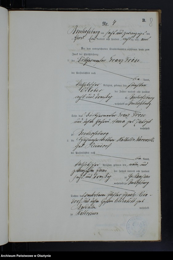 image.from.unit.number "Heiraths-Neben-Register Nr 1 - 26"