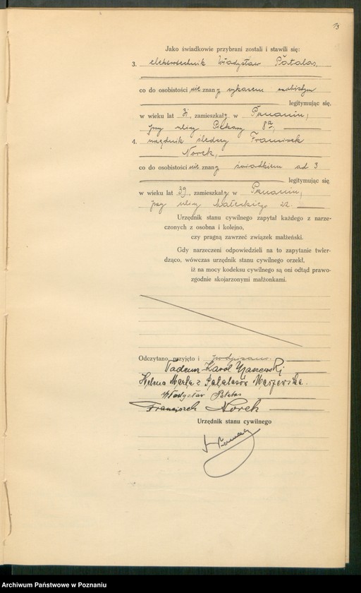 Obraz 15 z jednostki "Księga miejscowa małżeństw tom V [Rejestr główny małżeństw]"