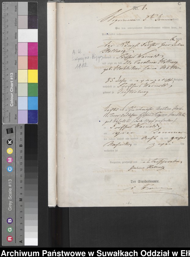 image.from.unit.number "[Sterbe-Haupt-Register des Königlich Preussischen Standes-Amtes Guszianka Kreis Sensburg]"