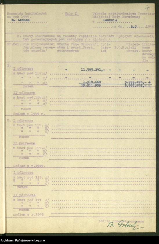 Obraz 8 z jednostki "[Sprawy dotacji na remonty domów]"