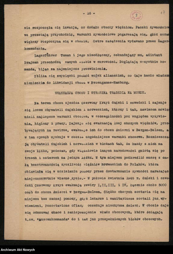 image.from.unit.number "Wspomnienia więźniów:  Kania Roman /Buchenwald/, Karcz Jan /więzienie na Montelupich w Krakowie, Oświęcim, Neuengamne-Hamburg/, Kwapiniewicz Romuald /Pawiak-Majdanek, Buchenwald, Flosburg/, Marcinkiewicz Józef /Balsen/, Leja Józef /Majdanek, Dachau/ Pluciński Stefan /Oświęcim/, Rajzman Samuel /Ghetto w Warszawie, Treblinka/, Ryś K. M. /Majdanek/."