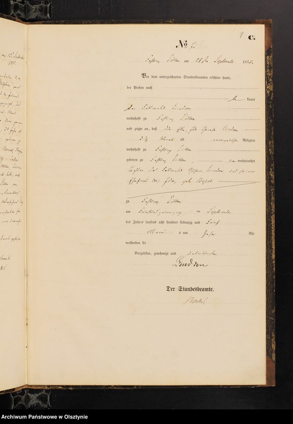 image.from.unit.number "Haupt-Sterbe-Register Nr 1 - 15"