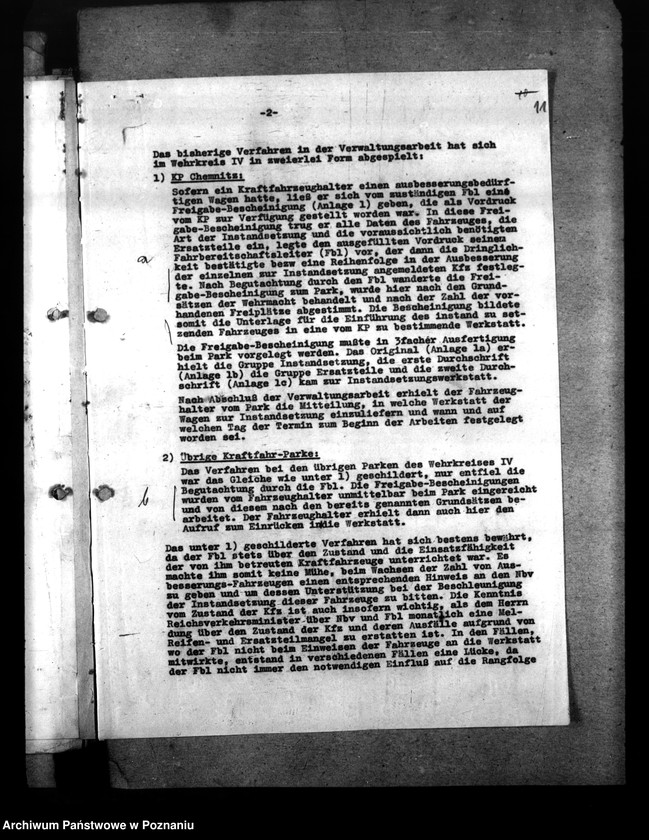 Obraz 15 z jednostki "Beschlagnahme - Anordung der Kraftfahrzeuge. Berichte über die Verkehrslage"