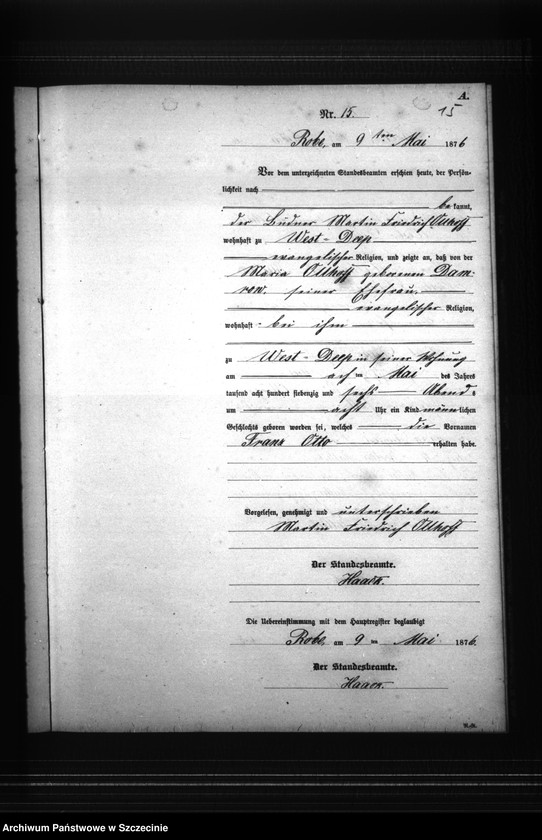 Obraz 18 z jednostki "Geburts-Register (Neben-Register)"