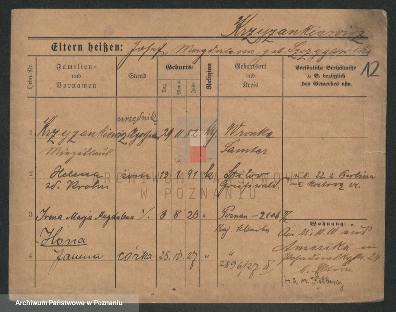 Obraz 12 z jednostki "Krzyżankiewicz - Kszyrski"