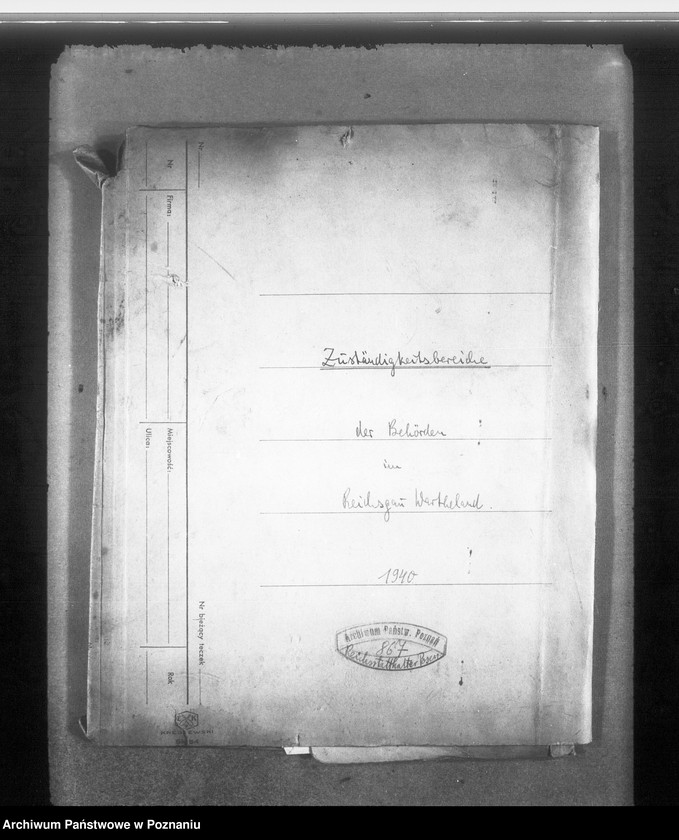 Obraz 4 z jednostki "Zuständigkeitsbereiche der Behörden im Reihsgau Wartheland"