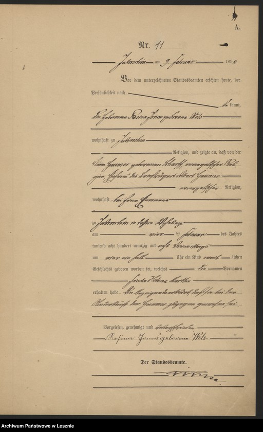 Obraz 14 z jednostki "[Księga urodzeń]"