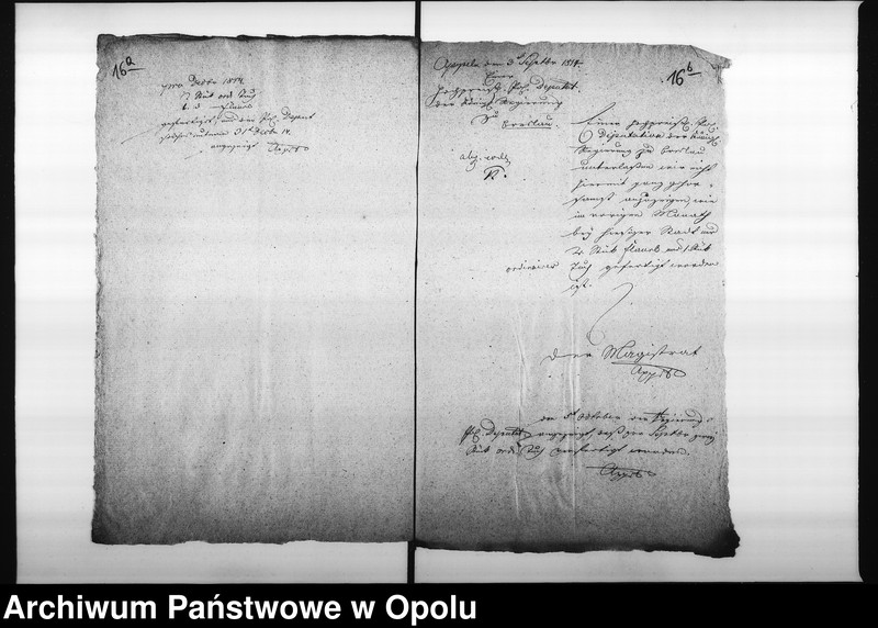 Obraz 17 z jednostki "Acta des Magistrats zu Oppeln von Einsendung der monathl[ichen] Nachweisnung der Tuch Fabrication Vol. I de anno 1812"