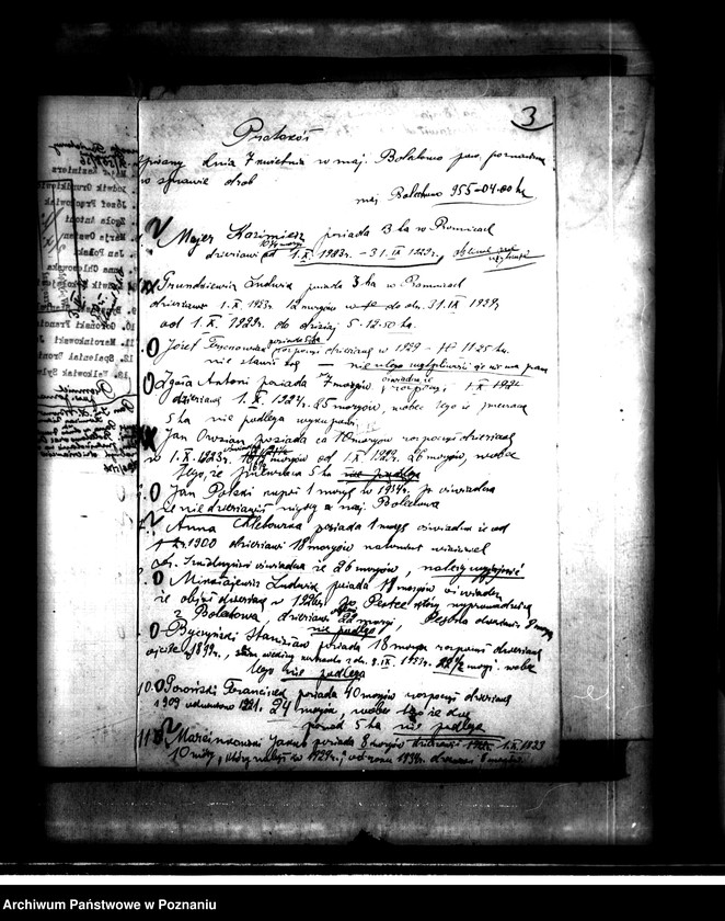 Obraz 7 z jednostki "Uwłaszczenie drobnych dzierżawców majątku Bolechowo powiatu poznańskiego"