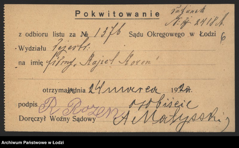 Obraz 8 z jednostki "Rajzela Rozen- sprzedaż pończoch"